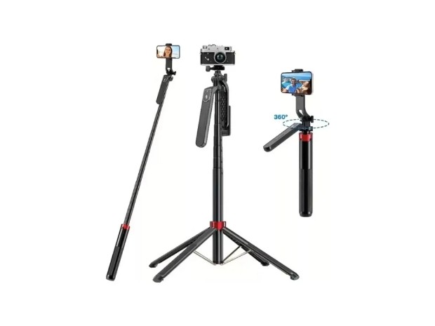 &uu TRIPODE  CELULAR Y GOPRO + BT 1,8MTS WEP-Q185